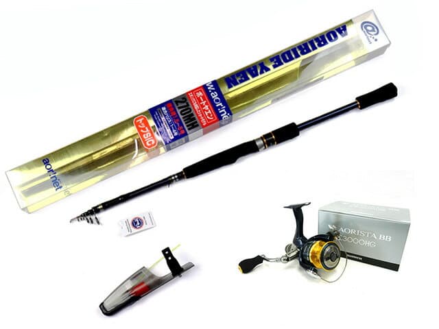Aori Net Original Yaen Rod & Reel Set Aori Ride Yaen 270MH ARY27MH + Shimano 13 Aorista BB C3000HG