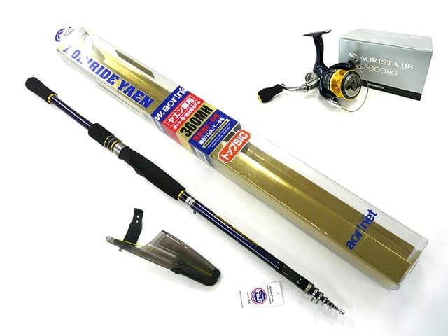 Aori Net Original Yaen Rod & Reel Set Aori Ride Yaen 360MH ARY36MH + Shimano 13 Aorista BB C3000HG