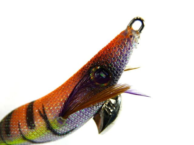 Major Craft Egi Zo 3.0 No. 25 Kaymura Orange Brown/Tapeless 15g Black Kanna No Rattle Dart Action
