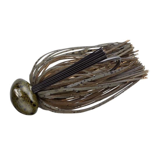 Evergreen Rubber Jig Reaction Football 3/8oz #100 Dark Green Pumpkin