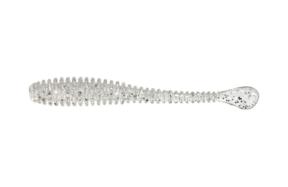 Issei Kaitaro Valkyrie Spatela #003 Clear Silver Flake 1.8 Inch 12 Pieces Soft Lure Worm