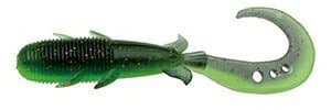 Ecogear Kijihata Grub 516 Dark Green Glow Neon 4 inch 8 Pack