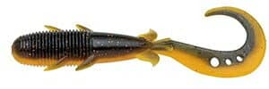 Ecogear Kijihata Grub 515 Dark Yellow Glow Neon (Luminous) 4.5 inch