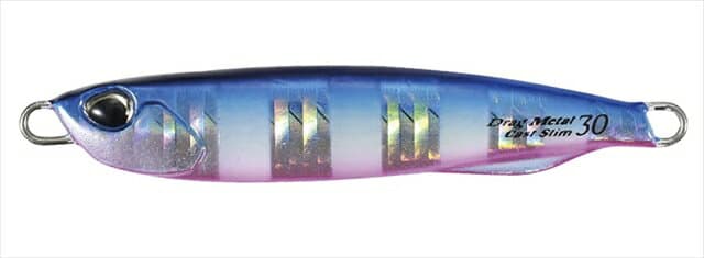 DUO Drag Metal Cast Slim 30g Blue Pink Zebra Glow