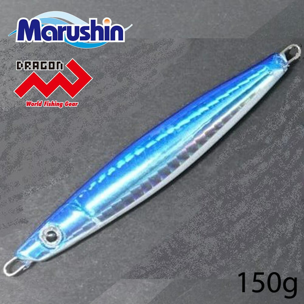 Marushin Metal Jig Drag Jig Blue 150g Hookless Hard Lure Sea Bass Lure Saltwater Lure