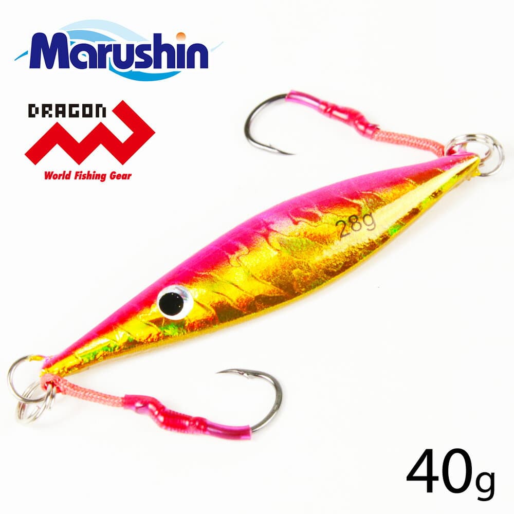 Marushin Metal Jig Slow Slider CT Pink Gold 40g