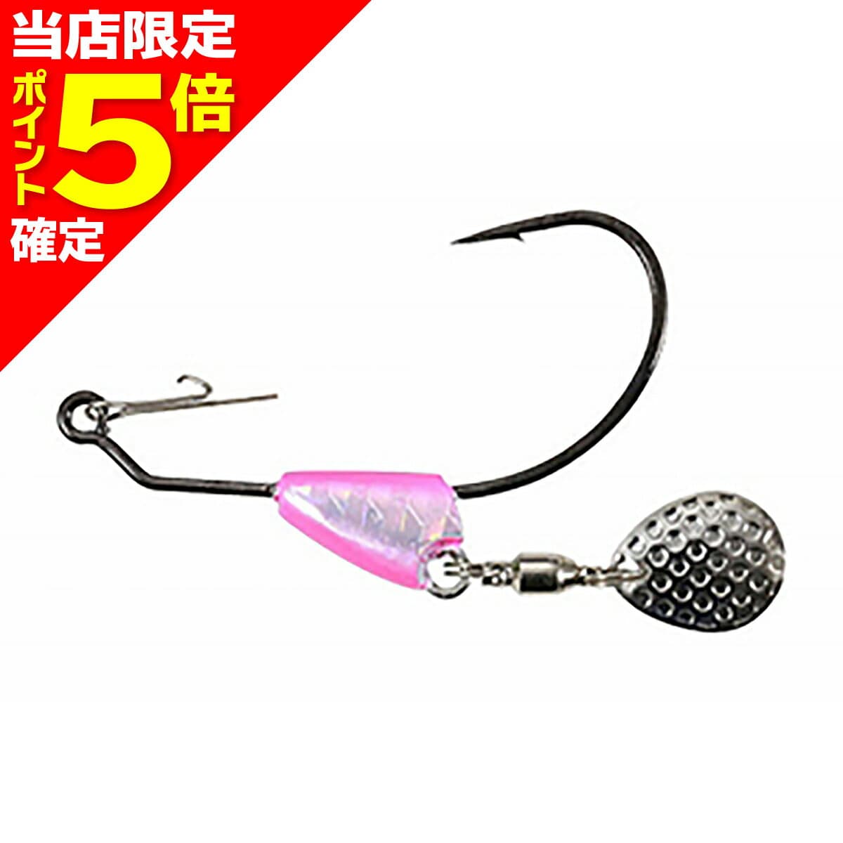 DUO The Rock Spin Hook #2/0-3.5g Pink