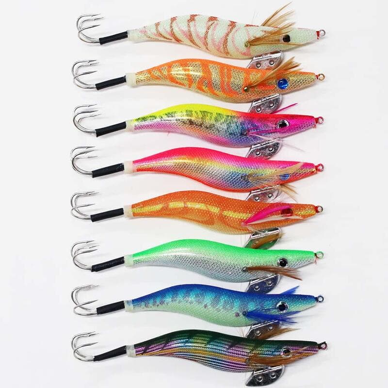 Fugei Octopus Jig 3.5 8-Piece Rattle Set R20takoegi35h8D-RT