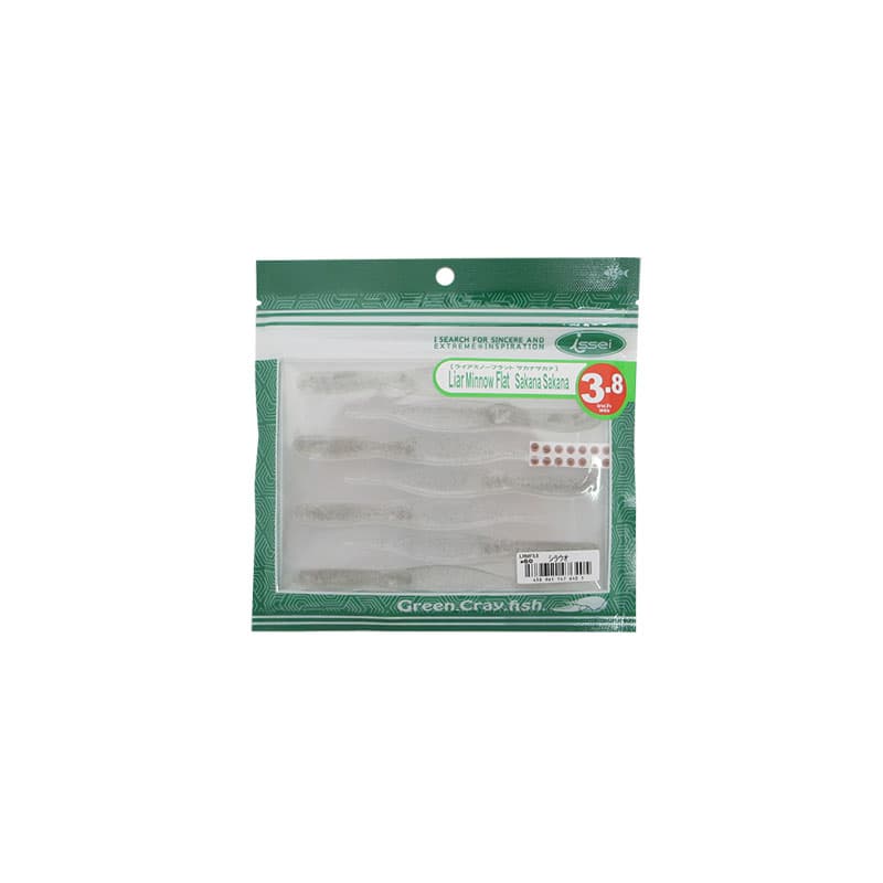 Issei Liar Minnow Flat Sakana Sakana 3.8 inch #60 Shirauo
