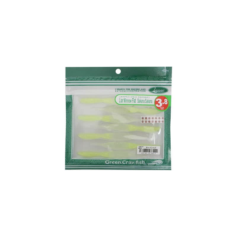 Issei Liar Minnow Flat Sakana Sakana 3.8 inch #63 Chart Shad