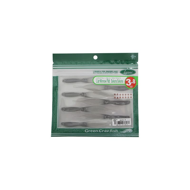 Issei Liar Minnow Flat Sakana Sakana 3.8 inch #64 AK Smoke