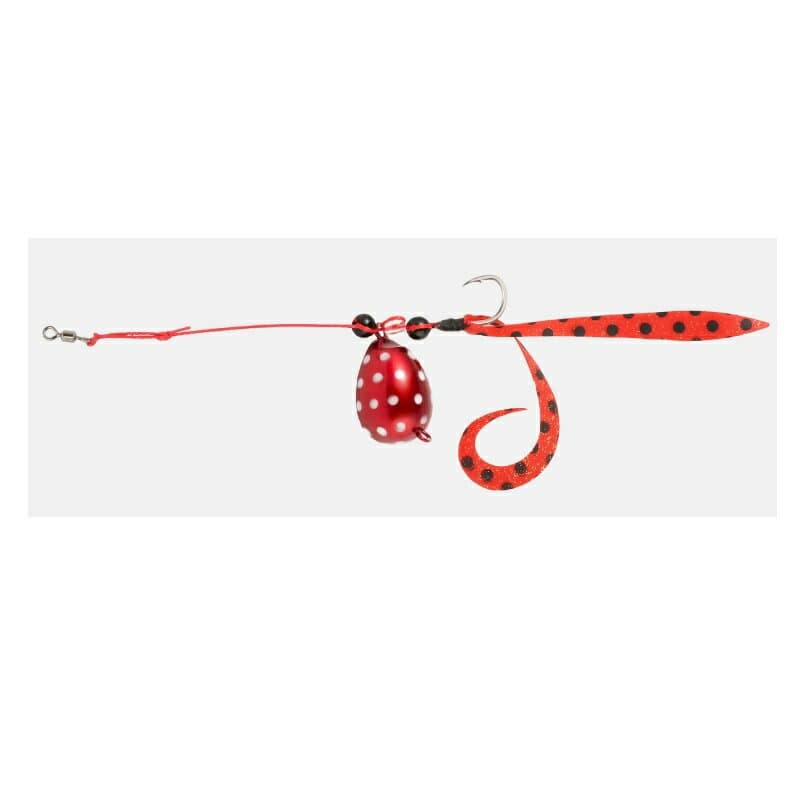 Jackall Egg Shot Curly 3 Red Glow Dot