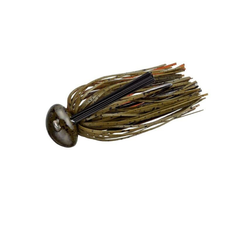 Evergreen Mo-DO Reaction Football 3/4oz #138 Green Pumpkin Brown Claw