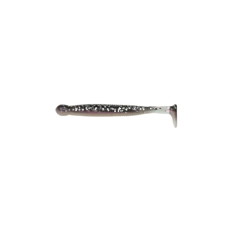 Ecogear Grass Minnow L 3-1/4 inch 115 Pearl / Smoke Silver Glitter Back