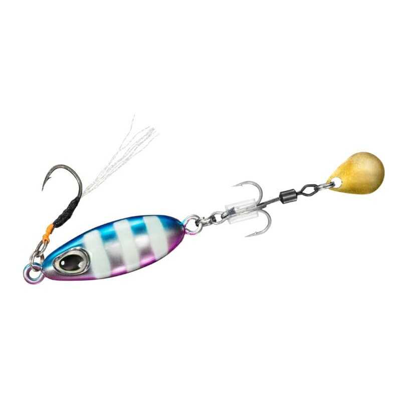 Daiwa Metal Jig Teardro Spin 10g Blue Pink Zebra