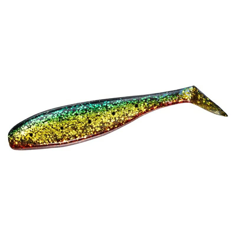 Daiwa Ricky Shad 3.5 inch Green Gold Red Belly