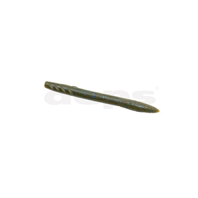 Deps Slender Scat 4inch #71 Green Pumpkin Blue Flake