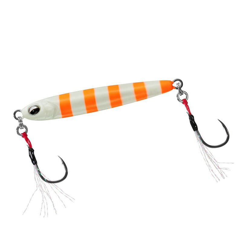 Daiwa Samurai Jig R Slow Fall 40g Glow Zebra Orange
