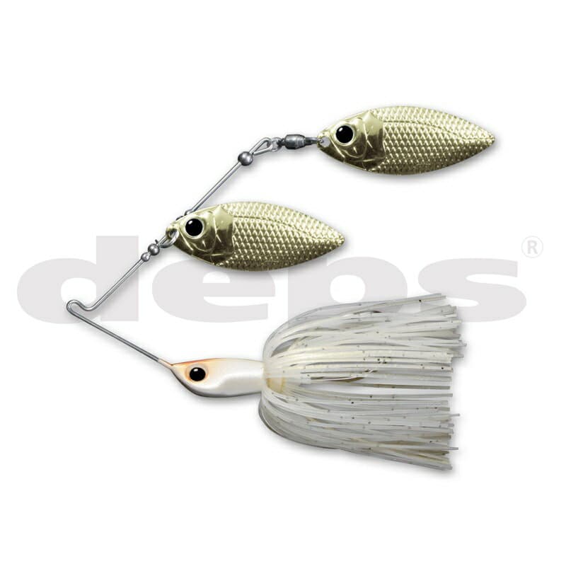 Deps Spinnerbait B Custom 3/8oz Double Willow #14 Albino
