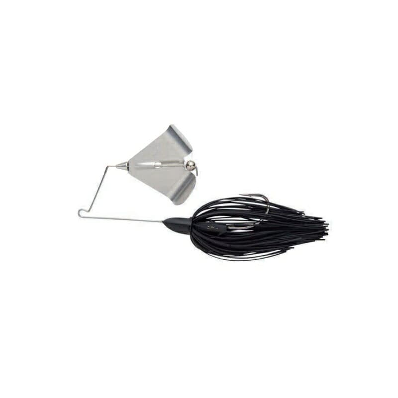 Keitech T-Bone Buzzbait Silver 3/8oz #001 Black