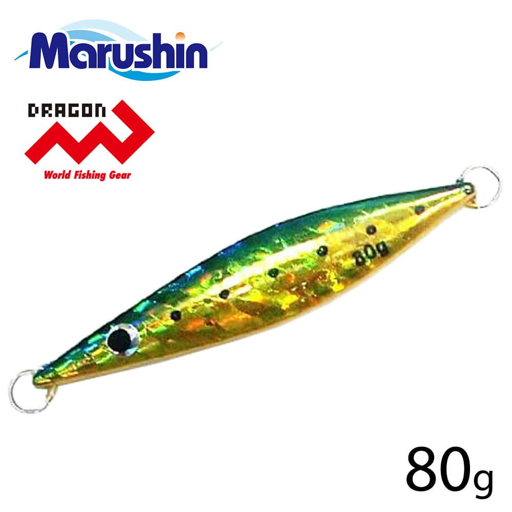 Marushin Metal Jig Slow Slider Blue Gold 80g