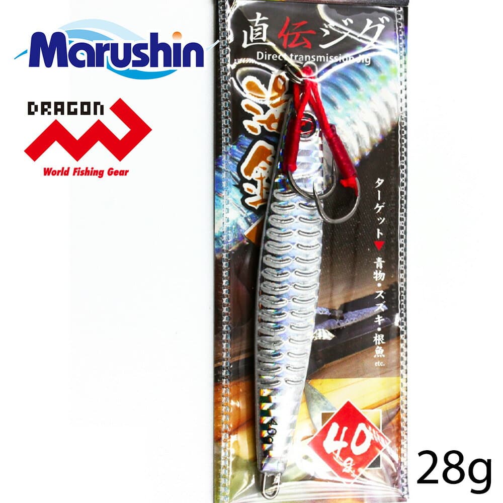 Marushin Direct Jig Sea Fishing Silver 28g Metal Jig