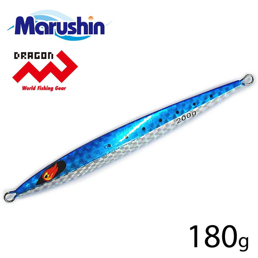 Marushin Metal Jig Amberjack Blue 180g Hookless Hard Lure