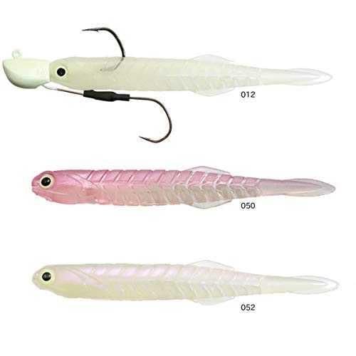 Issei Umitaro Anchovy Worm Set Cutlassfish Spec 14g #2/0 #052 Pearl Glow