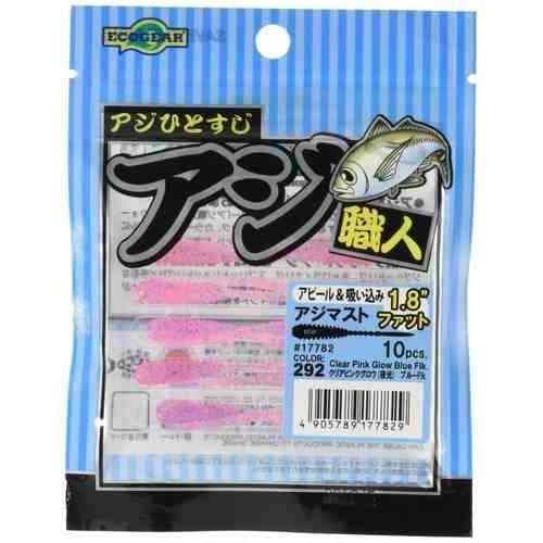 Ecogear Aji Shokunin Aji-Mast 1.8 Fat 292 Clear Pink Glow Blue Flk.