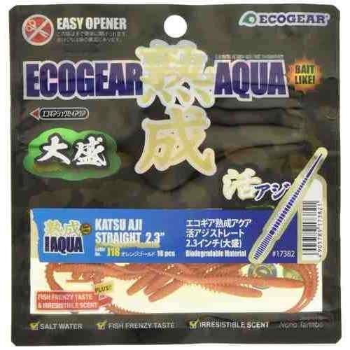 Ecogear Jukusei Aqua Katsu-aji Straight 2.3 Large Pack J18 Orange Gold