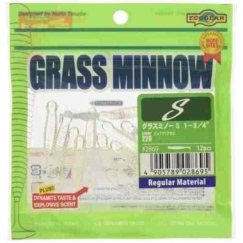 Ecogear Grass Minnow S 1-3/4 228 Pink Clear Holo