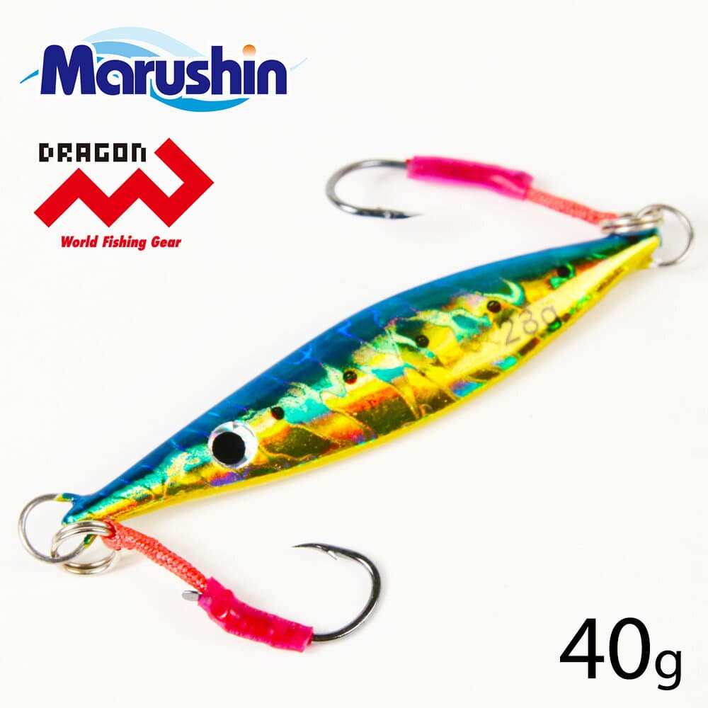 Marushin Metal Jig Slider CT Blue Gold 40g
