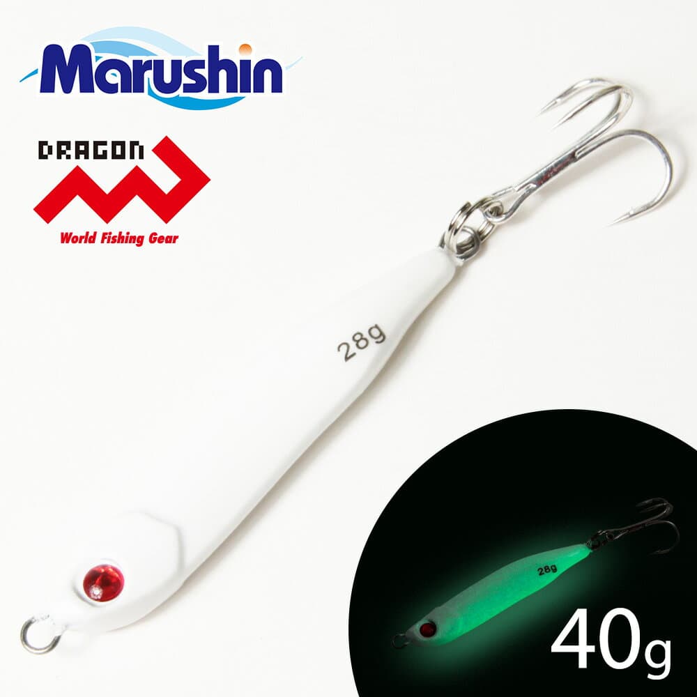 Marushin Metal Jig GTO All Glow 40g Jig Spoon Treble Hook