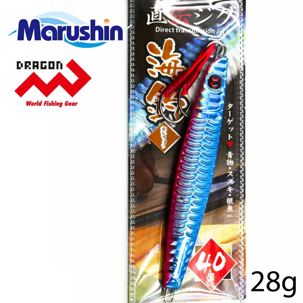 Marushin Direct Jig Sea Fishing Blue Pink 28g