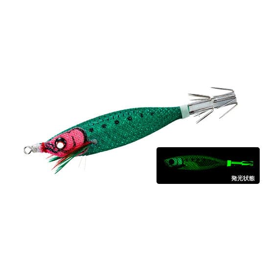 Duel Easy Bait 80mm A1709-LRM Luminous Red Green