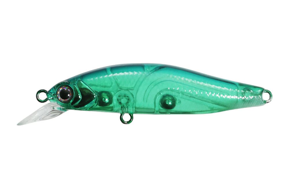 Issei SW Lure Umitaro Ame Minnow 48MR-SF #014 Kabura Green Tail Glow
