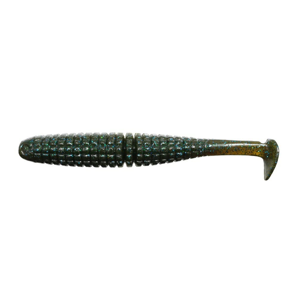 Issei Caramel Shad 4 inch #31 Gripan Blue Flake
