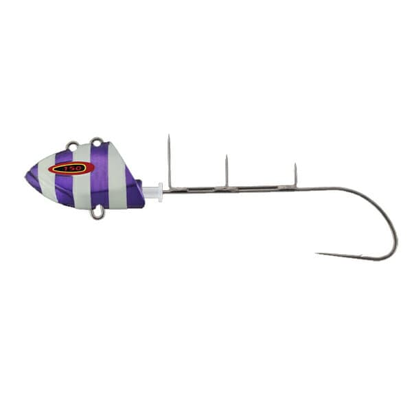 Jackall Replacement Hook Anchovy Dragon Tenya 40 (150g) Purple / Glow Stripe