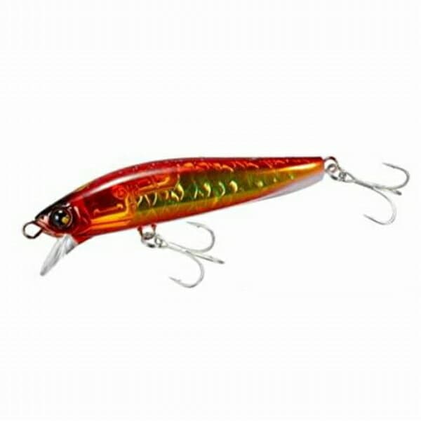 Shimano Spin Drift 95S Flash Boost XF-H95V A Aka Kin Glow 008 Surf Minnow Lure